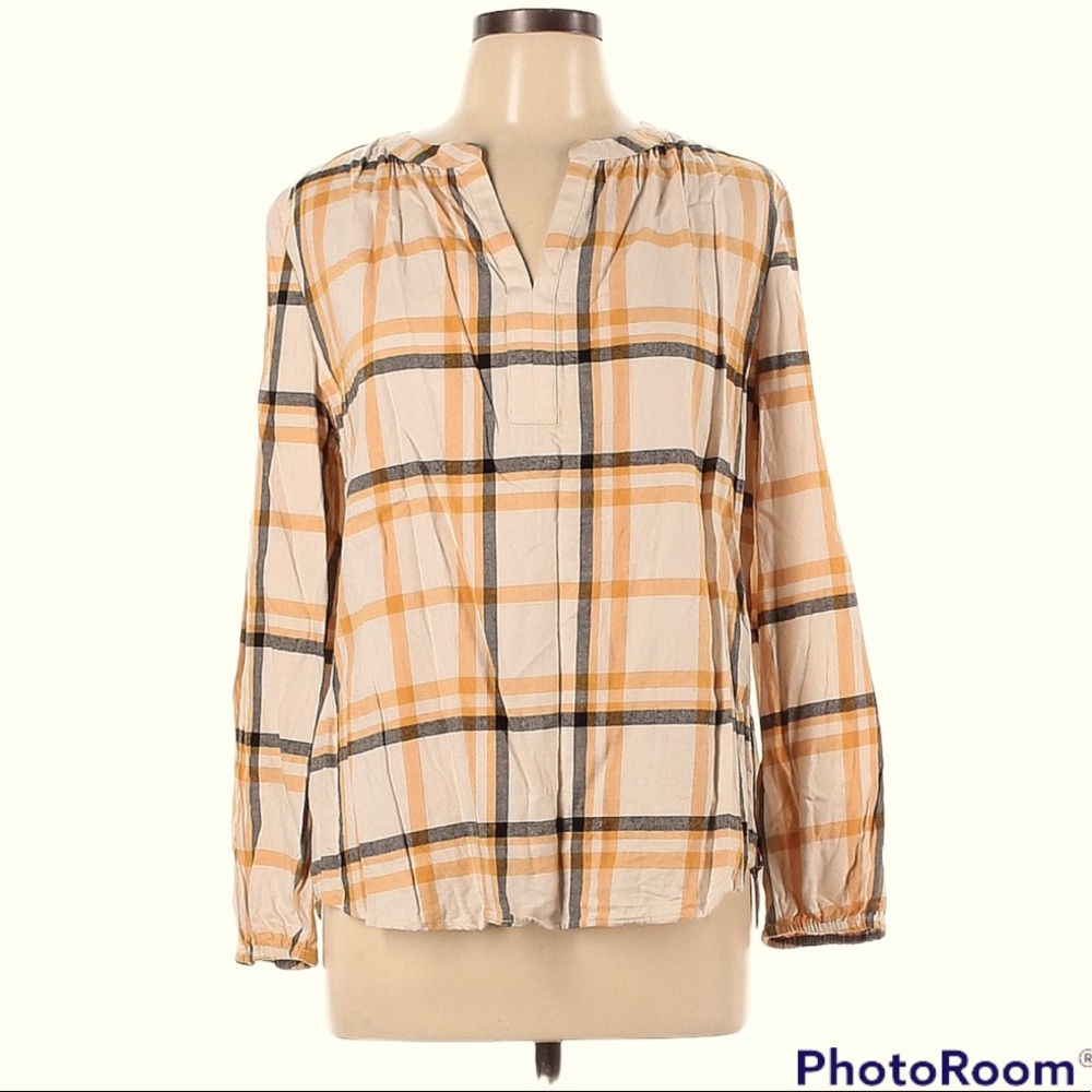 Loft Outlet Plaid Blouse